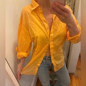 Vince creamsicle cotton blouse